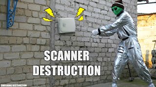 Scanner Mustek 1200 ub plus SMASH Destruction [upl. by Aimej]