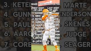 Make your own MLB player [upl. by Tjaden]