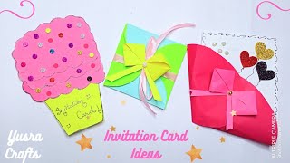 How To Make Birthday Invitation Card  Invitation Card Ideas  DIY Cards [upl. by Ardnuek]