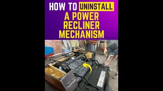 How to Uninstall a Power Recliner Mechanism [upl. by Llerad]