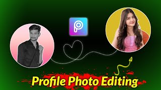 Trending Profile Photo Editing in Picsart  Creative Profile DP Editing Tutorial [upl. by Neenaej]