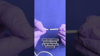 How to measure swan ganz catheter length PA lines [upl. by Eissel]