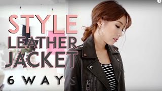 Style Leather Jacket 6 Ways  MONGABONG [upl. by Ylatfen]