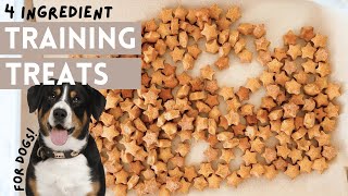 4 Ingredient Dog Training Treats Easy DIY Recipe For Your Pup [upl. by Elazaro]