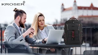 KROSER Travel Laptop Backpack 184 inch XXXL Computer Backpack Stylish College Backpack [upl. by Pardoes]