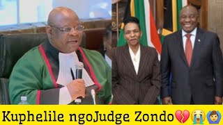 Kuphelile ngoJudge Zondo njengoba esethatha umhlalaphansi kwesokuba Inhloko yamajaji akuleli [upl. by Tisbe659]