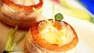 Recette  Vol au vent à la brandade de morue [upl. by Ahselyt]