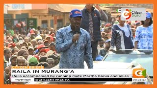 Azimio presidential candidate campaigns in Murang’a County  PART 2 [upl. by Ralyt97]