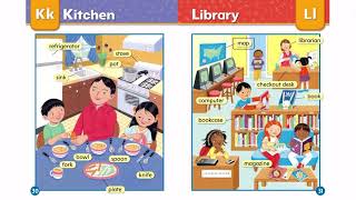 MY NEW WORDS Picture Word Book GK2  Kitchen  Library [upl. by Kirred725]