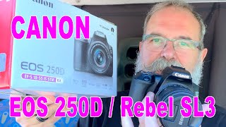 Canon EOS 250D  Rebel SL3 Essai  Review  EN FRANÇAIS [upl. by Ewart]