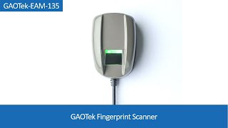 Fingerprint Scanner  GAOTek [upl. by Ruttger]