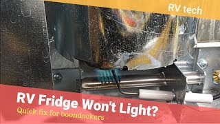 RV Refrigerator Repair  Not Working on Propane  Troubleshooting  Joshs Garage [upl. by Soilisav570]