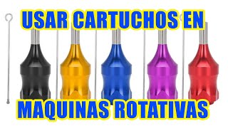 Como Usar Agujas De Cartucho En Maquinas Rotativas Para Tatuar  tattoo [upl. by Annairoc]