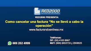 Como cancelar una factura con clave 03 No se llevó a cabo la operación [upl. by Siuqram]