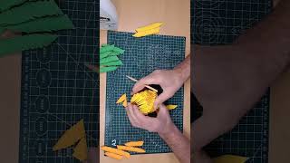 Tulpe  Tulip  Origami 3d  Bauanleitung  Tutorial [upl. by Aicelav]