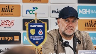 TLAČOVÁ KONFERENCIA  FC DAC 1904 Dunajská Streda  ŠK Slovan Bratislava  53 [upl. by Shaia]