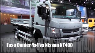 Fuso Canter 4x4 2015 vs Nissan NT400 2015 [upl. by Akinom]