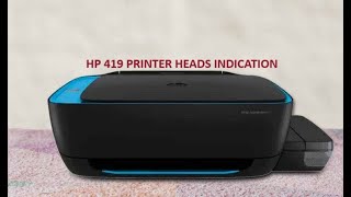 hp 419 printer heads indication [upl. by Llehcram]