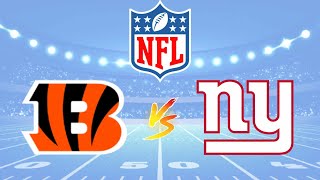 Cincinnati Bengals vs New York Giants  2024 NFL Live Play by Play Score [upl. by Had]