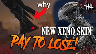 CANT SEE SHT New Xenomorph Skin in DBD  Tail only game [upl. by Deyes]