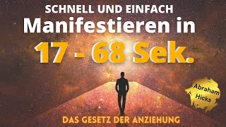 Methode um Schnell Wünsche zu Manifestieren 17 Sekunden 😱 Liebe Geld Seelenpartner was du willst [upl. by Sina274]