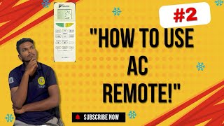 How to use AC remote Demo  Full Explain air conditioner Remote Daikin All brand remote Acwala24x7 [upl. by Sosthena652]