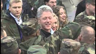 President Clintons Trip to Bosnia 1997 [upl. by Aihcela589]