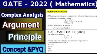 Argument Principle  Complex Analysis  GATE 2022 PYQ [upl. by Annitsirhc]