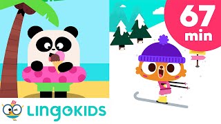 Seasons of the Year Songs 🌸☀️🍂❄️  Nature Songs for Kids  Lingokids [upl. by Ynnub]