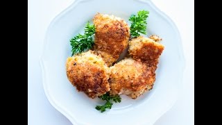 Parmesan Crusted Chicken Recipe [upl. by Willtrude]