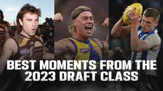 The BEST MOMENTS from the 2023 draft class  AFL [upl. by Simpkins]