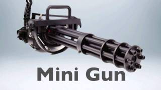 Mini Gun Sound Effects [upl. by Nosnarb]