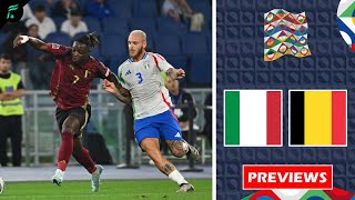 🔴 ITALY 🇮🇹 VS BELGIUM 🇧🇪 ● UEFA Nations League 20242025 League Phase Matchday 3 Match Previews ✅️ [upl. by Martin]