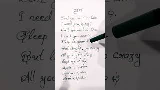 APT Song lyrics [upl. by Sweet]