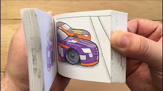 Handdrawn Daytona 500 Flipbook Animation [upl. by Antonius970]