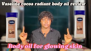 Vaseline cocoa radiant body oil  moisturizing body oil for glowing skin dry skin skincare [upl. by Gurney]