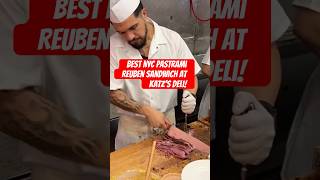 Best NYC Pastrami Reuben Sandwich Katz’s Deli foodie foodlover foodshorts foodies newyork nyc [upl. by Iand]