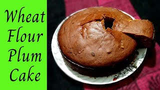 Wheat Flour Plum Cake Instant Healthy Recipe Without Oven By Manusallwa Kitchen [upl. by Arded]