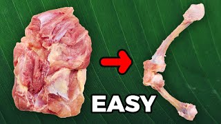 How To Debone a Chicken Leg [upl. by Earb]