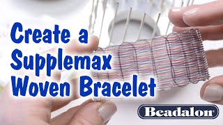 Create a Woven Bracelet Using Supplemax Illusion Cord [upl. by Etna]