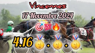 ♦️Direction Quinte demain Vincennes🎖17112024 [upl. by Goraud]