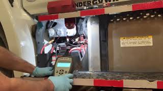 Testing batteries on a Hino 268 TMA truck [upl. by Pallas]