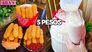 DINUDUMOG TRENDING MABENTA PATOK NA PANGNEGOSYO  CRUNCHY CHEESE STICKS  BUKO PALAMIG  BUKO JUICE [upl. by Yleve]