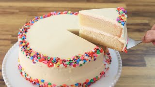 Classic Vanilla Cake Recipe  How to Make Birthday Cake [upl. by Ysak]