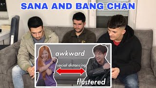 FNF REACTS to Sana and Bang Chan being Besties an awkward duo bickering  KPOP REACTION [upl. by Onilegna]