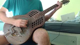 Republic Tricone Resonator slidefingerpicking [upl. by Adlay]