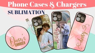 Sublimation on Phone Cases and Chargers  Sublimation Tutorial for Beginners [upl. by Hanae]