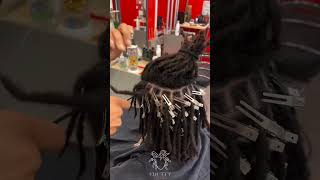 Comb retwist 🔥Locgician knottyloclablocgician [upl. by Atirec523]