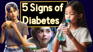 5 Early Signs of Diabetes in children Type I What You Need to Know [upl. by Nirad]