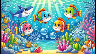 🐟 5 Little Fish amp More Nursery Rhymes for Kids  Educational Songs 🎶singalongs preschool [upl. by Onitnas571]